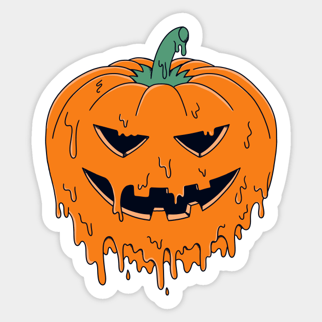 Halloween Pumpkin Sticker by coffeeman